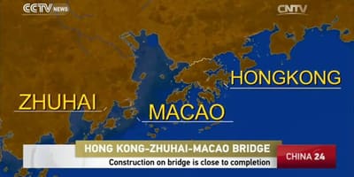 Hong kong Macau bridge mapa