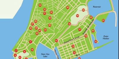 Macau na tourist spot sa mapa