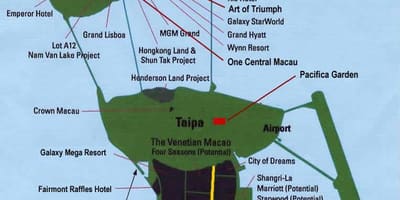 Mapa ng Macau casino lokasyon