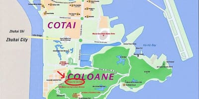 Mapa ng Macau ferry 