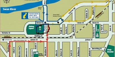 Mapa ng Macau heritage walk circuit 