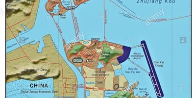 Macau bansa sa mapa ng mundo
