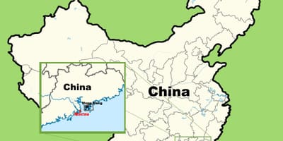 Macau mapa ng asya