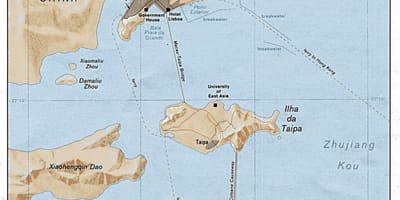 Mapa ng Macau lumang bayan