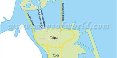 Macau peninsula mapa