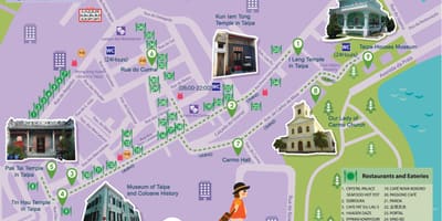 Macau libreng shuttle bus ruta ng mapa