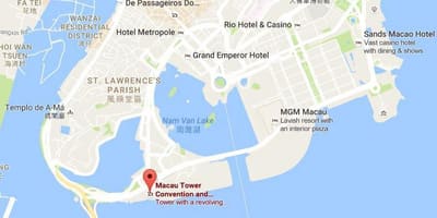 Mapa ng Macau tower