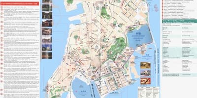 Macau pampublikong bus transportasyon ruta sa mapa