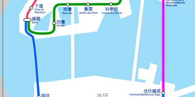 Mapa ng Macau tren