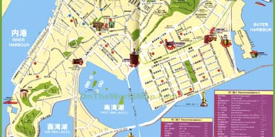 Mga Tourist spot sa Macau mapa