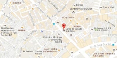 Mapa ng senado square Macau