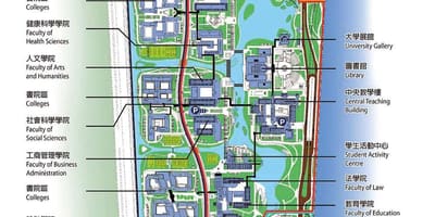 Unibersidad ng Macau mapa